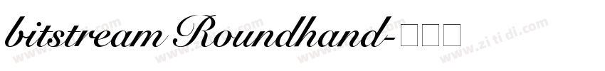 bitstream Roundhand字体转换